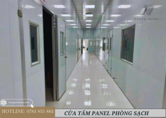 Cửa panel PU chuyên dụng cho phòng lạnh, phòng sạch