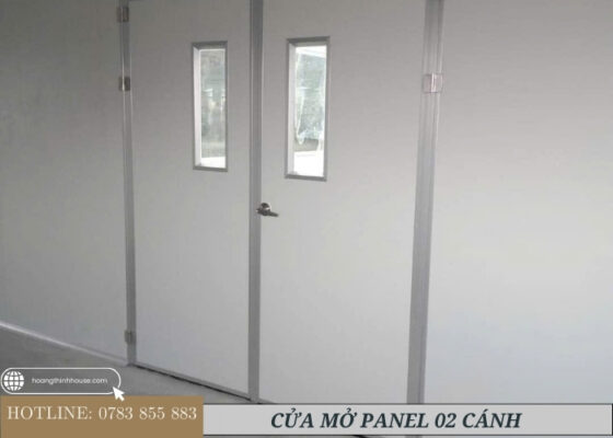 Cửa 02 cánh panel mở quay