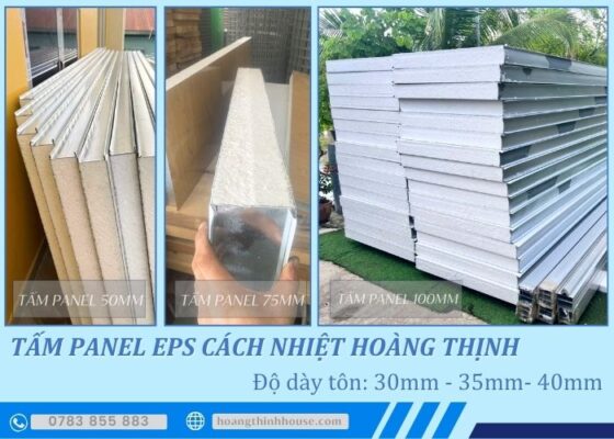 Các độ dày của tấm panel eps 