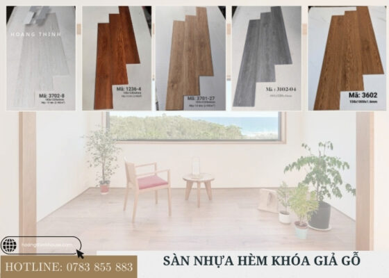 Sàn nhựa hèm khóa PVC