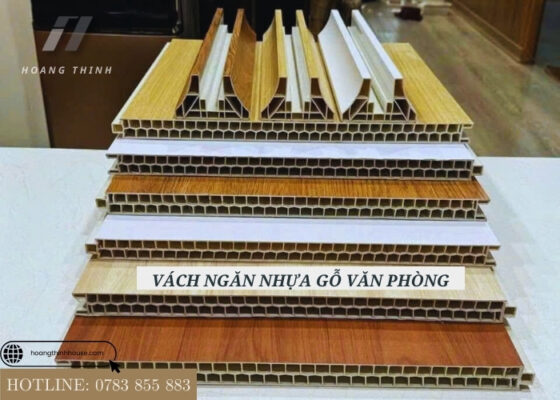 Vách ngăn phòng nhựa giả gỗ