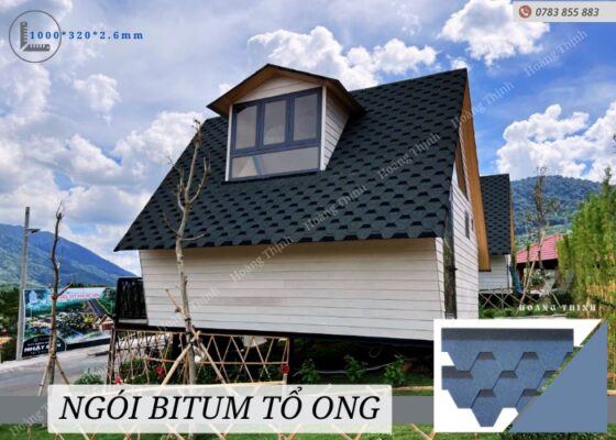 mái lợp ngói bitum có độ thẩm mỹ cao