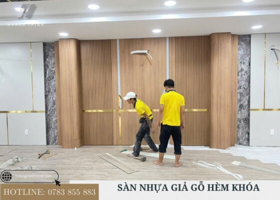 Đội thi công chuyên nghiệp sàn nhựa giả gỗ 