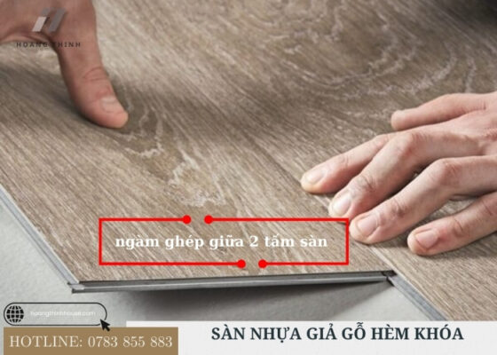 Sàn nhựa hèm khóa SPC nhựa Composite