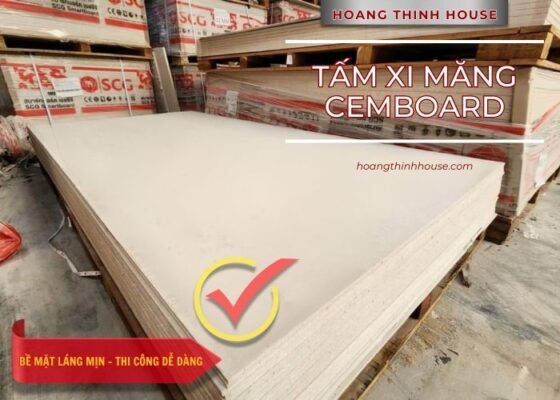 Tấm cemboard Thái Lan bề mặt láng mịn dễ dàng trong thi công