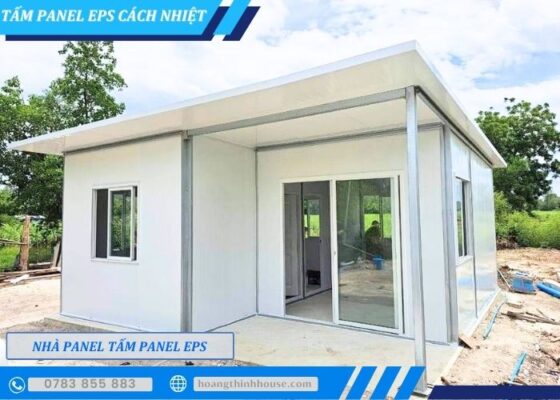 Nhà lắp ghép thi công bằng tấm panel eps