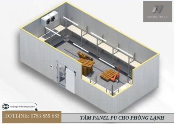 Vách Tấm Panel PU cho phòng lạnh