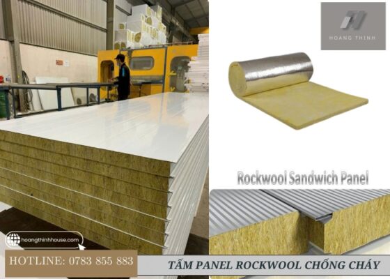 Tấm panel lõi bông khoáng rockwool