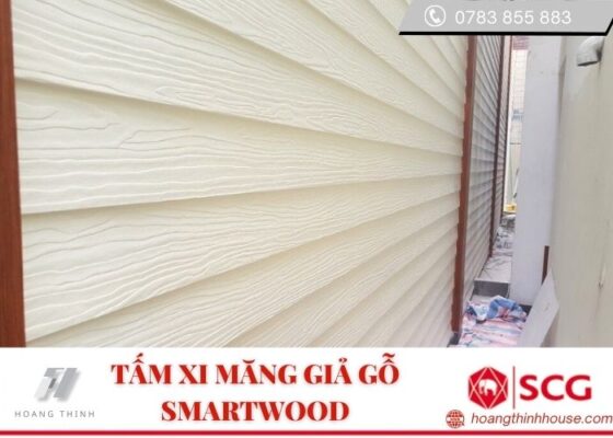 Vật liệu ốp vách tấm xi măng giả gỗ