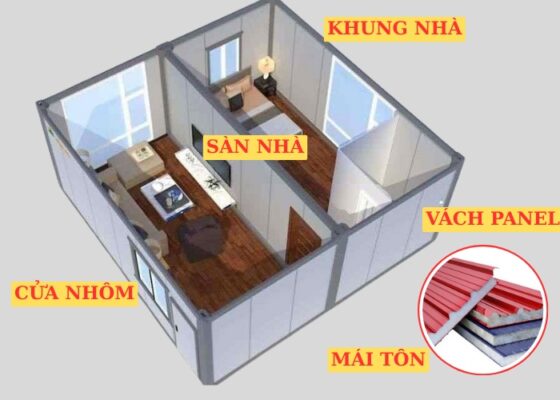 Các hạng mục cơ bản của nhà lắp ghép