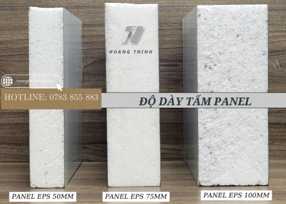 Các độ dày tấm panel eps