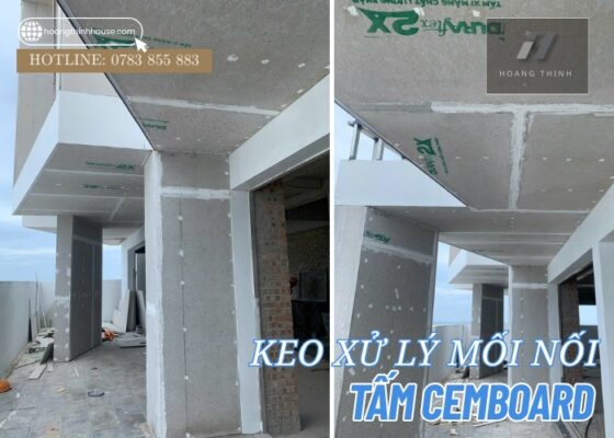 Keo xử lý mối nối tấm cemboard cho tường ngoài trời