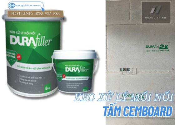Keo xử lý mối nối tấm cemboard Durafiller