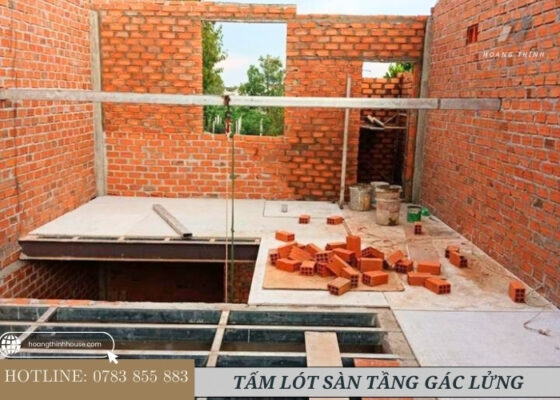 Nhà gác lửng sử dụng tâm lót sàn