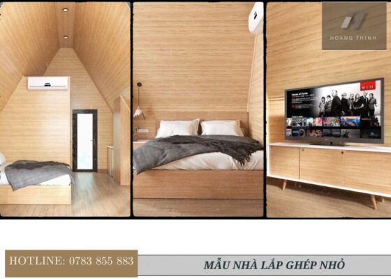 Nội thất nhà lắp ghép khu nghỉ dưỡng