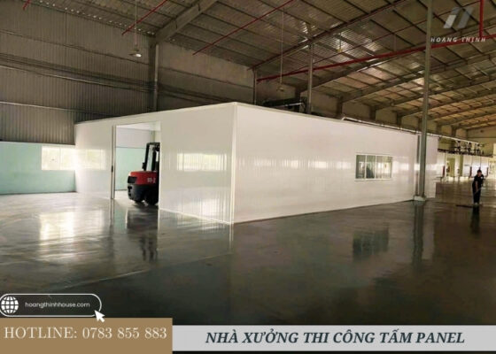 Nhà xưởng công nghiệp dựng vách tấm panel