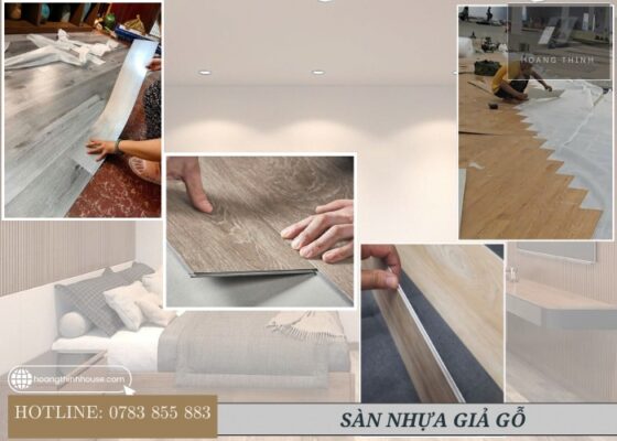 Thi công sàn nhựa giả gỗ