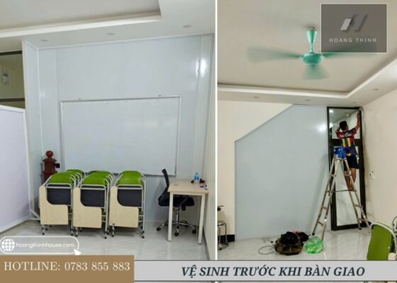 Vệ sinh trước khi bàn giao công trình