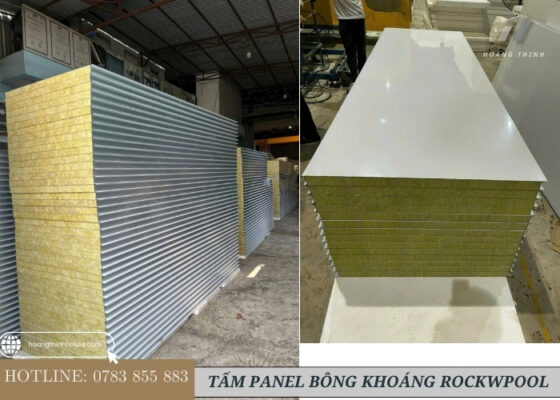 Tấm panel bông khoáng rockwool