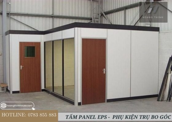 Trụ bo góc được xử lý cho góc nối