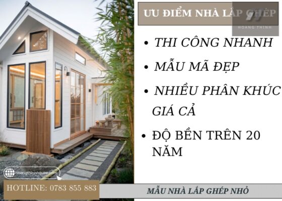 Ưu điểm của nhà lắp ghép