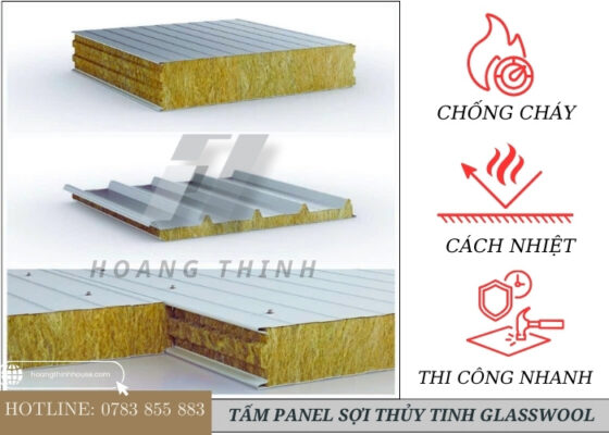 Tấm panel glasswool với khả năng cách âm cực tốt