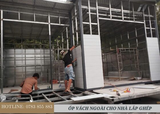 Lắp đặt hệ khung vách