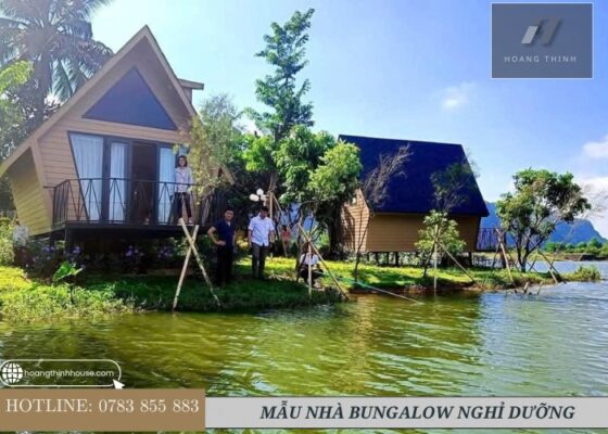 Mẫu nhà bungalow trong khu nghỉ dưỡng
