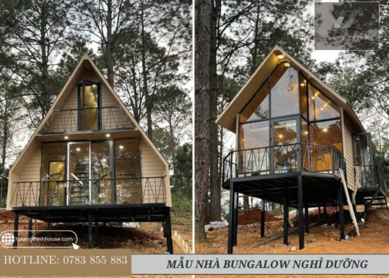 Mẫu nhà bungalow lắp ghép