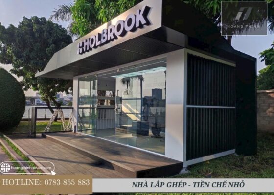 Mẫu nhà lắp ghép nhỏ làm showroom