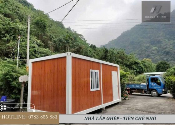 Mẫu nhà lắp ghép văn phòng tạm