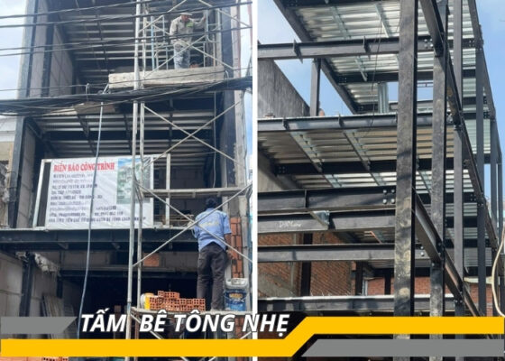 tấm panel bê tông nhẹ thi công linh hoạt