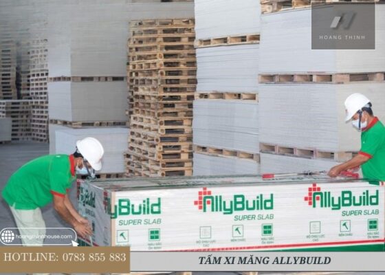 Quy trình đóng bao bì tấm xi măng cemboard AllyBuild