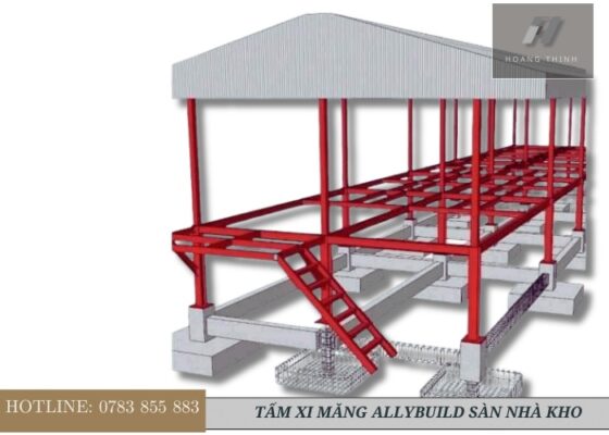 Tấm xi măng Ally Build là vật liệu thích hợp cho sàn nhà xưởng