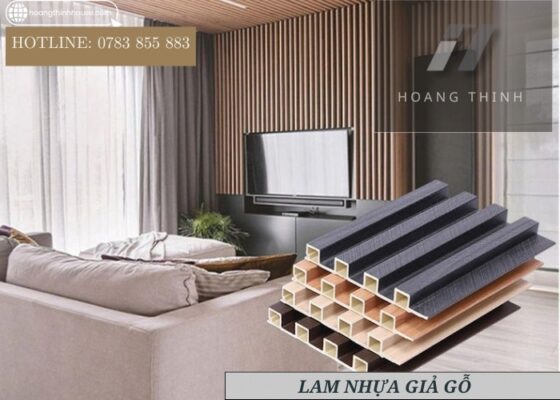 Mẫu trần nhựa lam sóng
