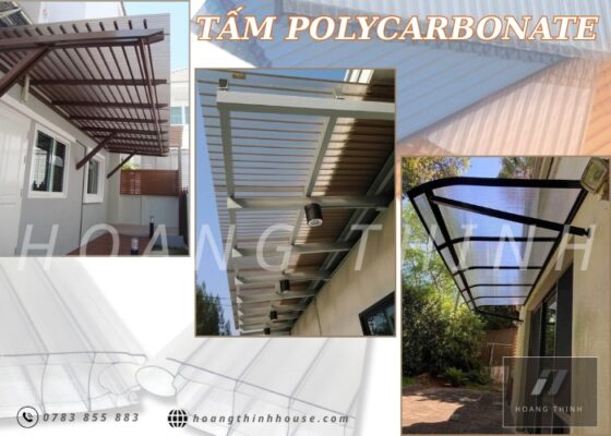 Kiến trúc nhà đẹp cùng Tấm nhựa polycarbonate