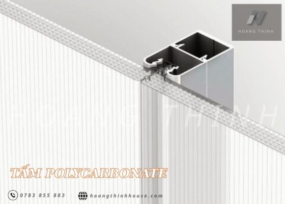Hệ khung liên kết tấm nhựa polycarbonate