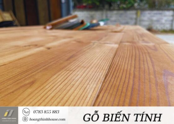 Bề mặt gỗ biến tính