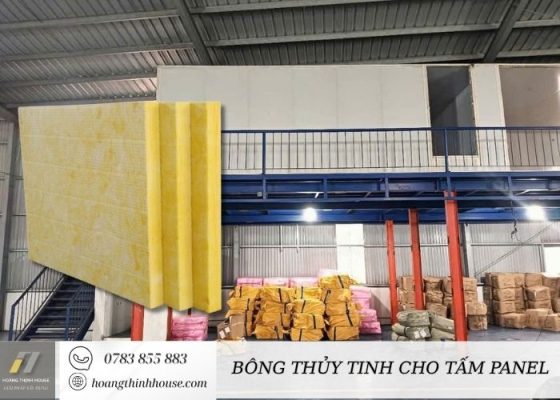 Nhà kho thi công bằng tấm panel glasswool