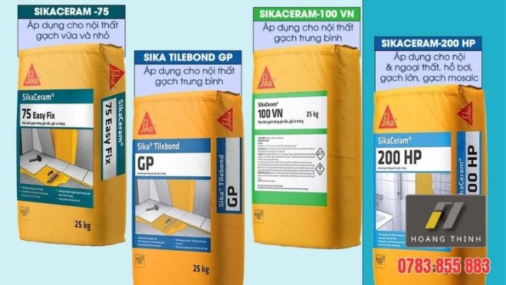 Các loại keo dán gạch Sika phổ biến