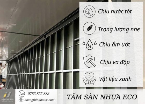 Vật liệu tấm Eco sở hữu nhiều ưu điểm nổi bật hơn các loại vật liệu truyền thống