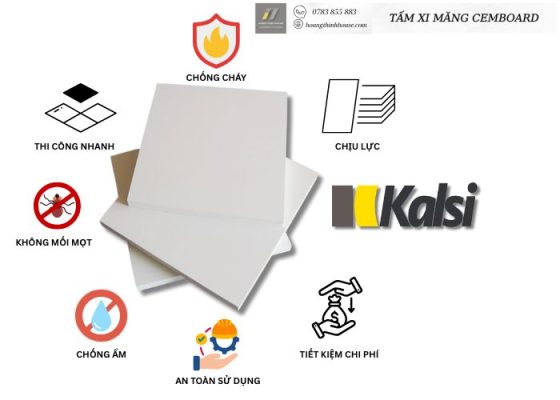 Những đặc tính của tấm xi măng Kalsi