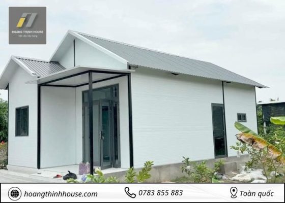 Mẫu nhà tiền chế cấp 4 đơn giản