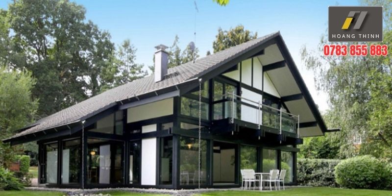 Nhà tiền chế 2 mái phong cách hiện đại